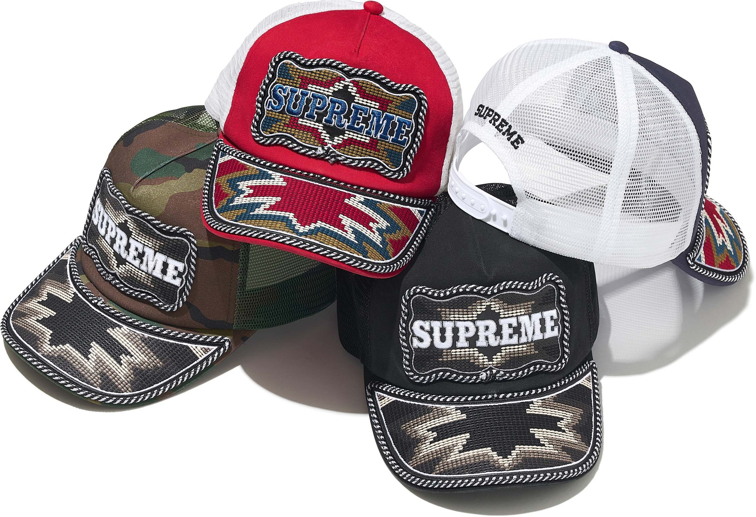 Western Embroidered Mesh Back 5-Panel